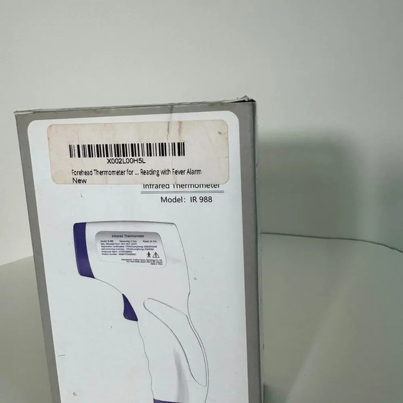 Infrared Thermometer white and purple new in box and another use (2x1) - Picture 3 of 7